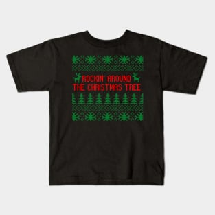 Rocking Around the Christmas Tree Ugly Sweater Kids T-Shirt